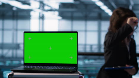 cuaderno de claves de chroma utilizado por los compañeros de trabajo para ajustar las configuraciones de la sala de servidores
