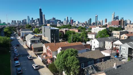 barrio en el suburbio de chicago