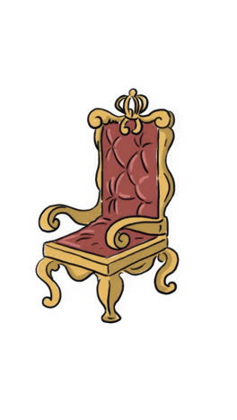 ornate golden throne