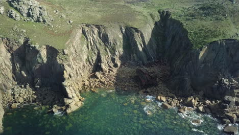 Famous-Shipwreck-Of-The-RMS-Mülheim-In-Land's-End-England---aerial-shot