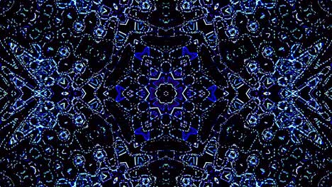 bright abstract light governing full color, kaleidoscope, black background