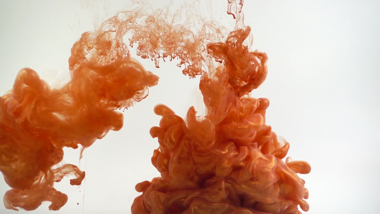 Paints. Abstract forms. Shooting on a white background