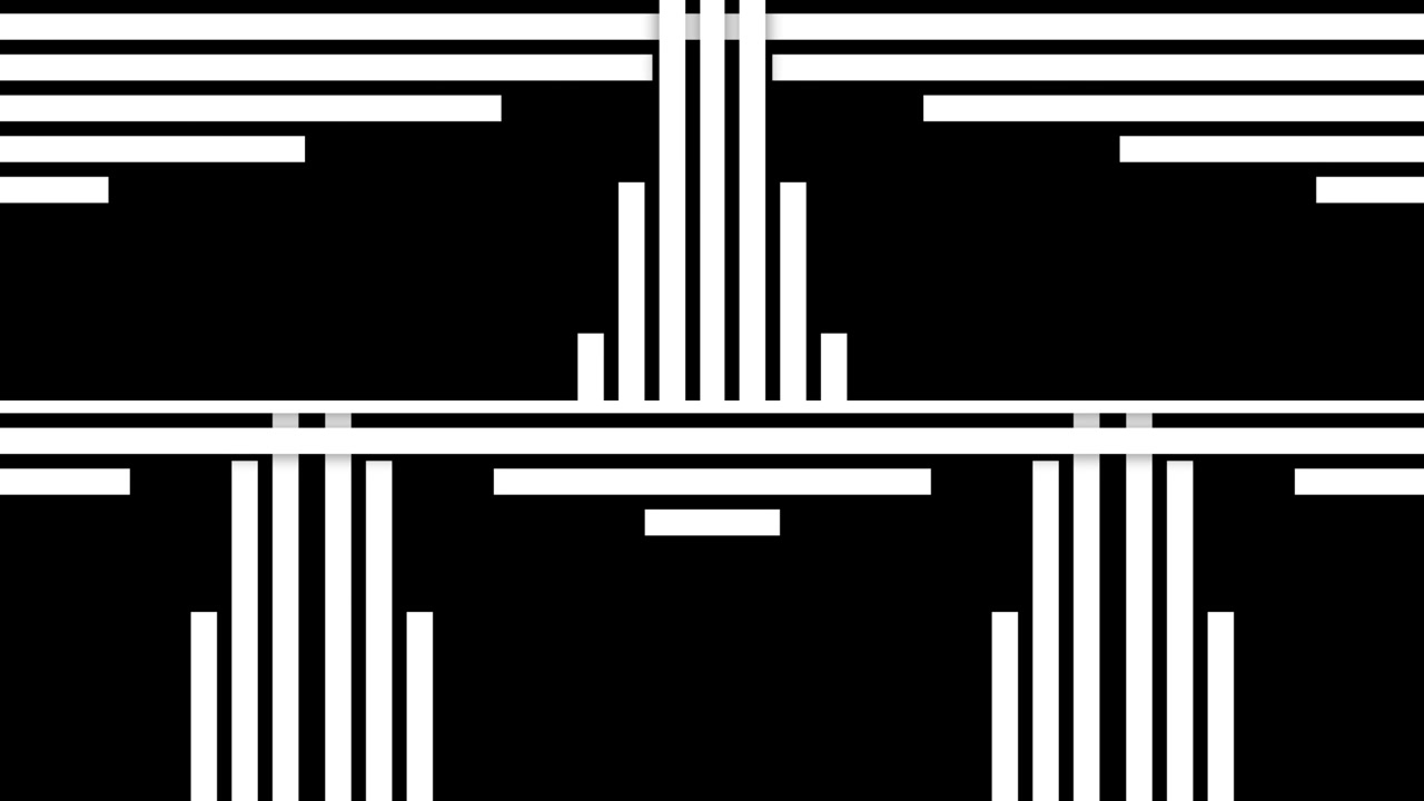 Abstract Black and White Geometric Pattern Animation Loop