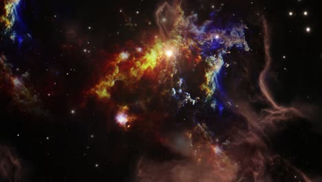 a nebula is a cloud of gas and dust in space