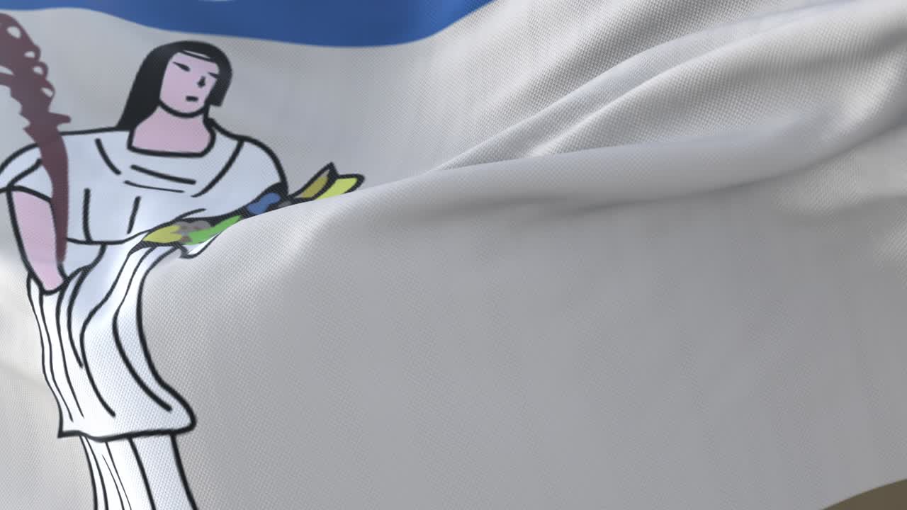 bandera del condado de yolo en california, estados unidos - bucle