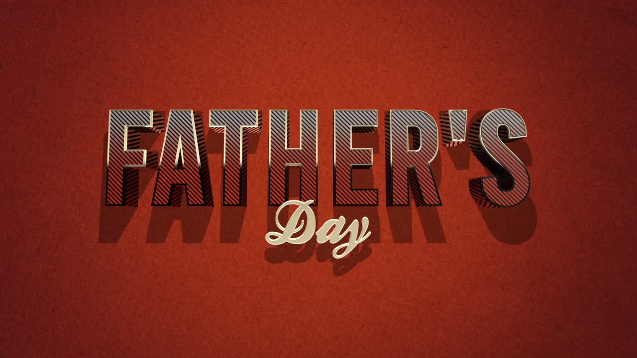 Celebrate Fathers Day with a bold and rustic text message!