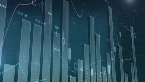 Animation-of-financial-data-processing-and-statistics