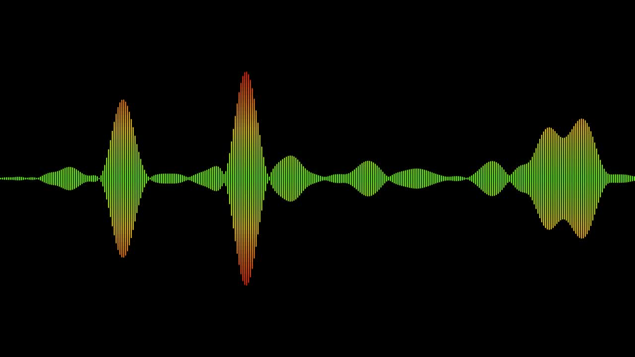 다채로운 음파입니다.