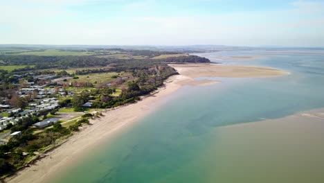 Imágenes-Aéreas-A-Lo-Largo-De-La-Costa-Cerca-De-Inverloch,-Victoria,-Australia