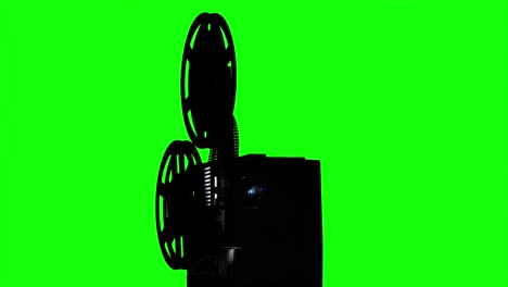 vintage movie projector silhouette