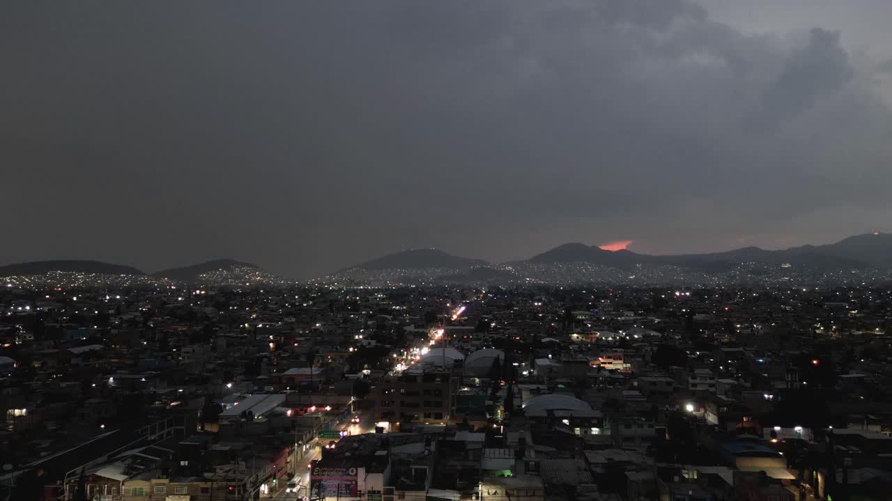 Unleashing Nature's Fury: Hyperlapse Drone Experience of an Electric Storm over Avenida Central"