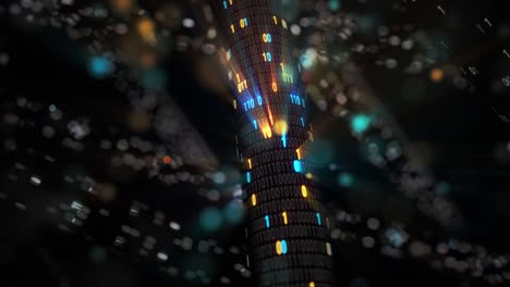 big data cloud computing internet de las cosas iot ai tecnología de red. bucle sin fisuras 4k vj fondo.
