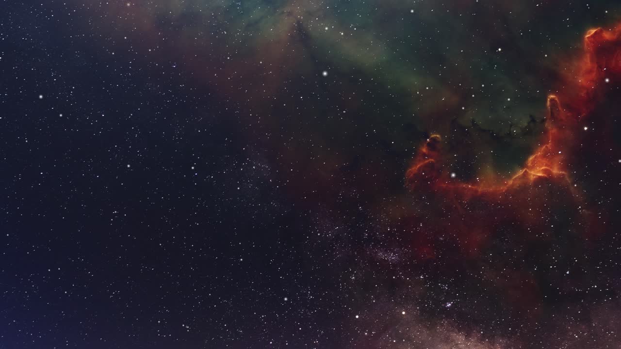 una nebulosa en el medio del universo, fondo espacial