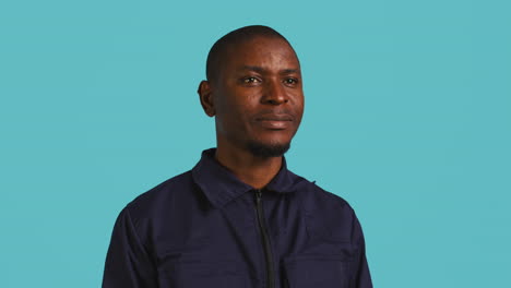 portrait of security agent celebrating achievements after securing post