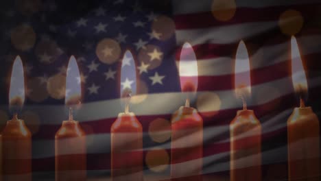 US-flag-and-candles