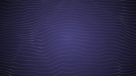 animation of rows of several dots forming a grid moving in hypnotic motion on a blue background. the concept of color and movement is a digitally generated image. swim the waves
