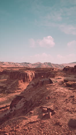 a scenic view of a canyon in the desert