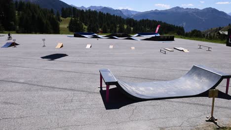 skateboarders performing tricks on ramps and rails