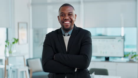 portrait of a confident businessman in office