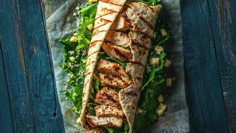 grilled chicken caesar wrap