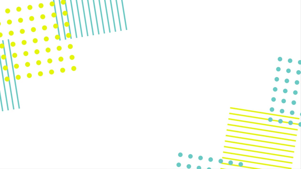 esta es una animación de ilustración de fondo animada de cuadrados brillantemente punteados y rayados que giran lentamente.