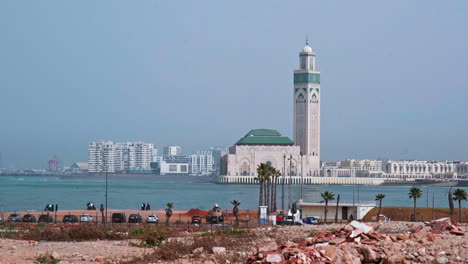 Hassan-II-mosque-from-el-Hank-in-Casablanca-Morocco