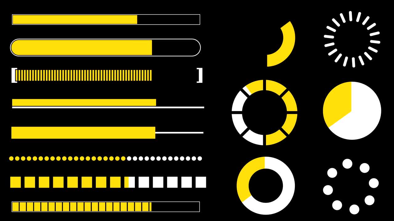establecer elementos de animación gráfica futurista para la interfaz de usuario.