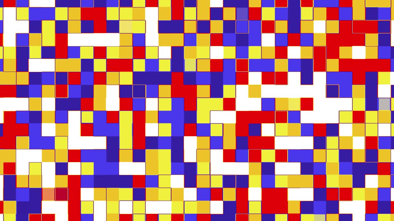 animación abstracta de coloridas formas de bloque en movimiento. bucle sin costuras fondo animado, papel tapiz.