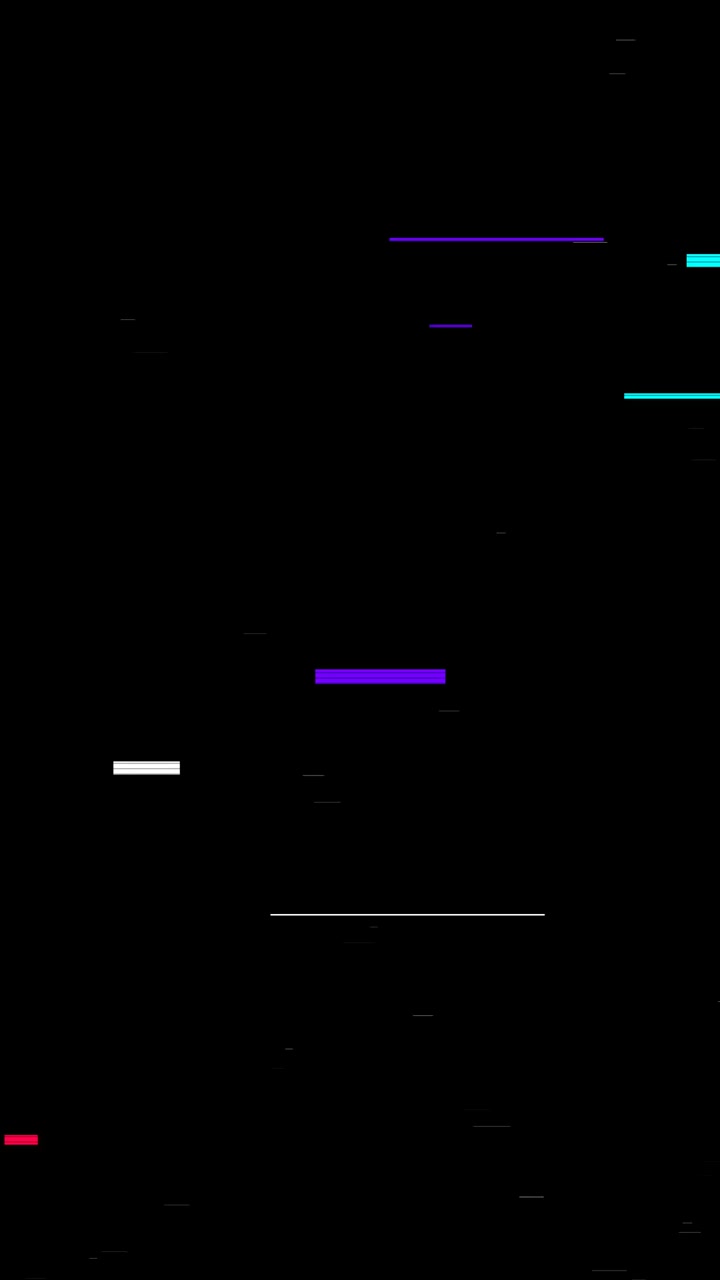 Digital Glitch Effect with Colorful Horizontal Lines on Black Background
