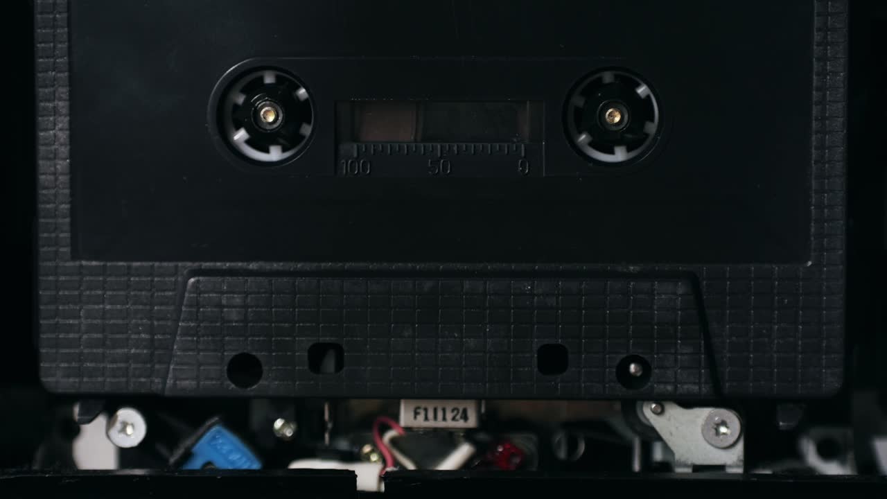Close-up of a Cassette Tape