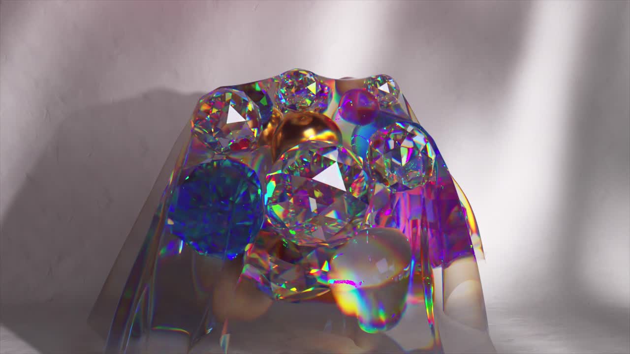 arreglo de gemas abstractas