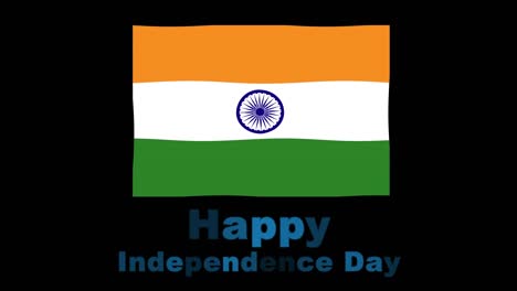 flying india flag