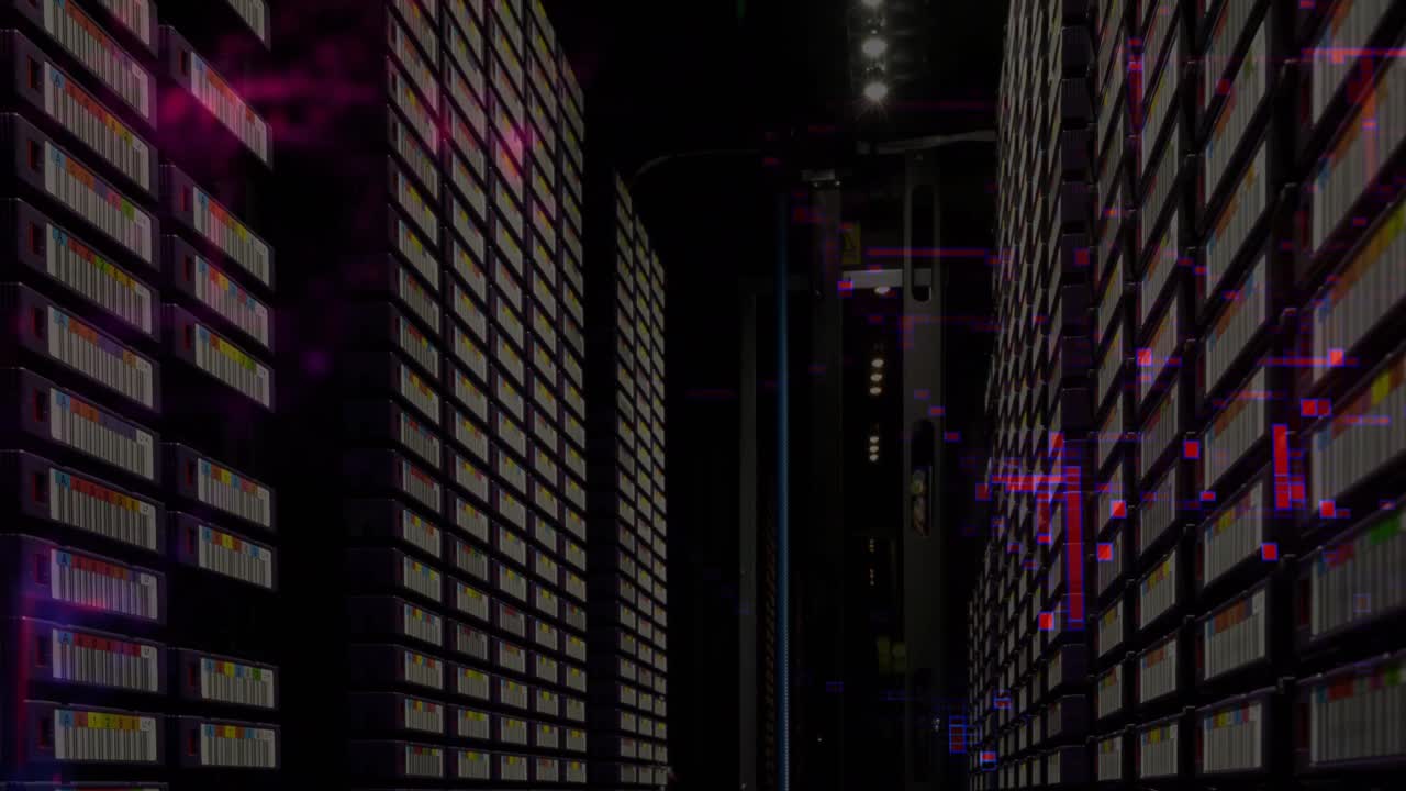 Animering af databehandling over serverrum