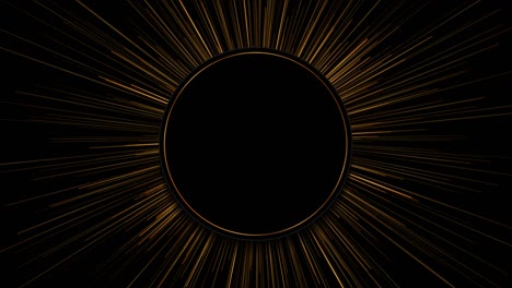 lujo dorado mínimo rayos de sol abstracto futurista tecnología fondo de movimiento