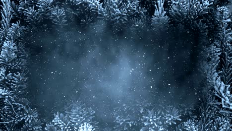animación de bucle de fondo de invierno