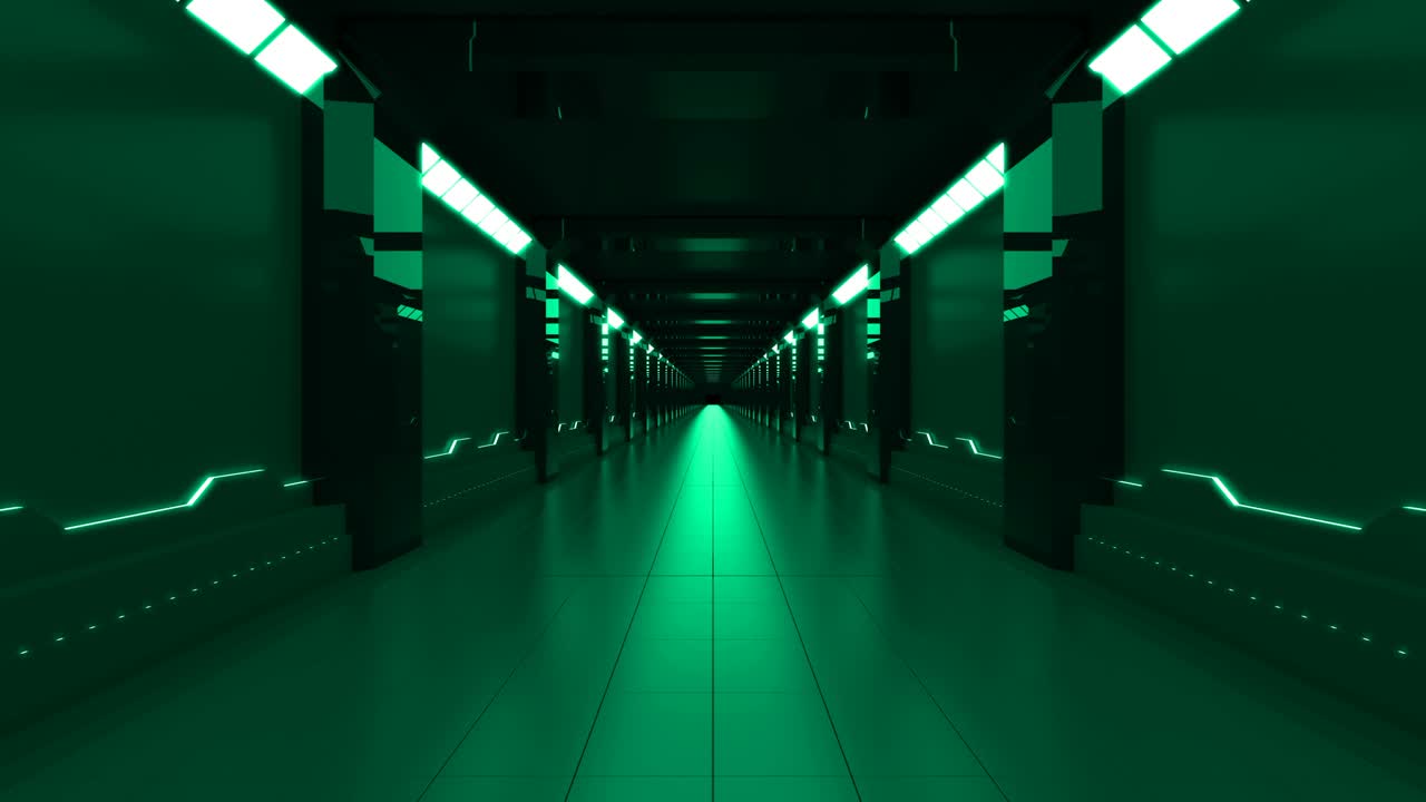 túnel de pasillo de fondo abstracto con bucle tecnológico