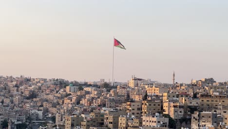 Vista-Aérea-De-La-Ciudadela-De-Amman---Antiguo-Hito-Jordano