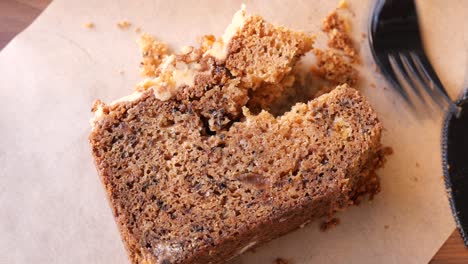 a slice of banana bread