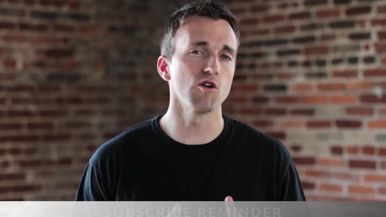Man Speaking to Camera with Animated Social Media Call to Action Overlays