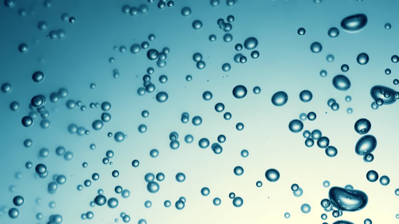 소다 물에 있는 거품