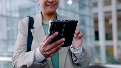 Phone,-business-and-hands-of-senior-woman