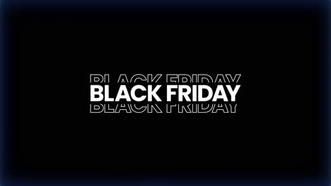black friday animated text graphic, full screen, 4k