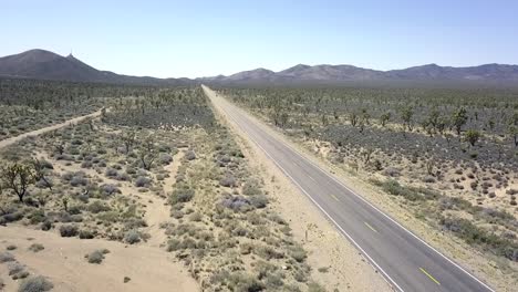 un camino negro de grado vacío en tierra de nadie