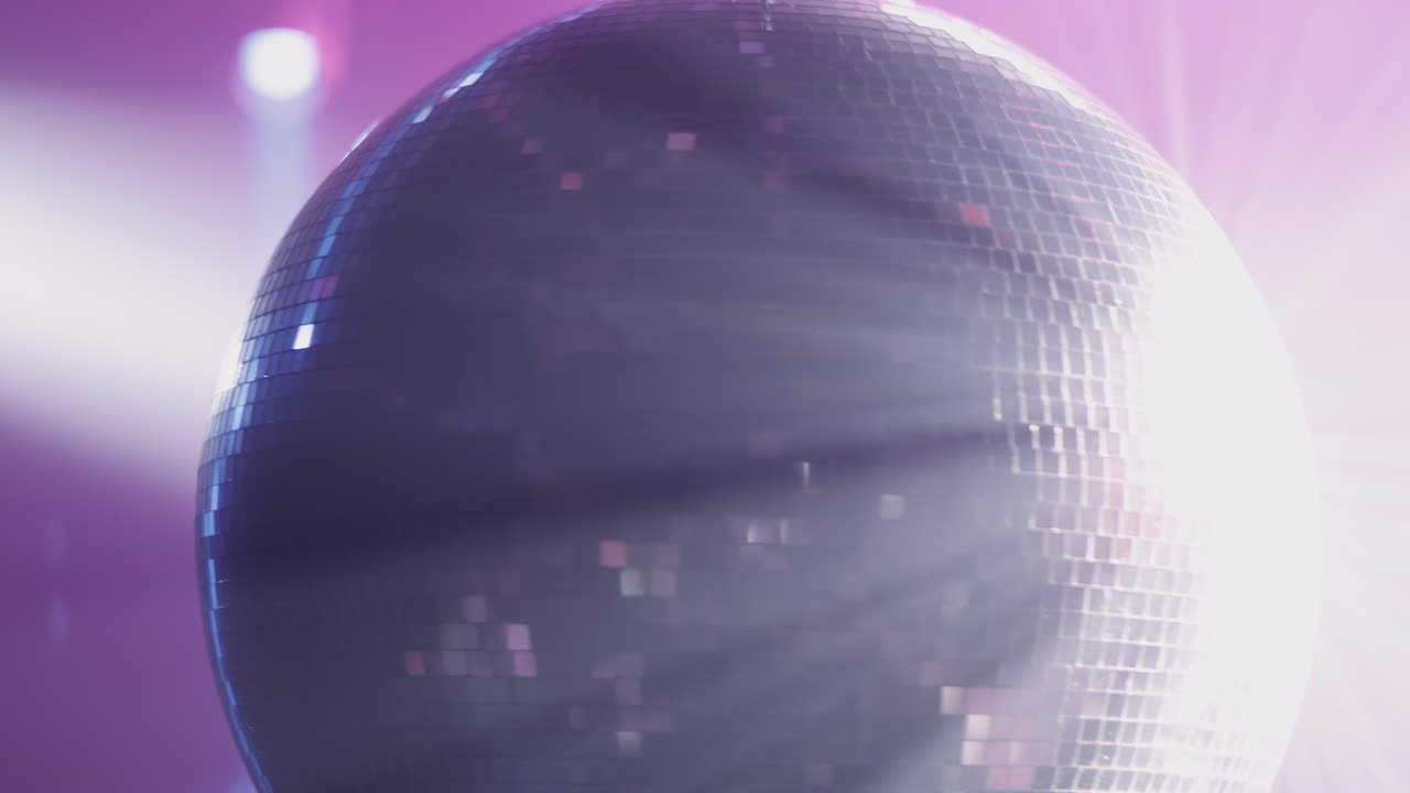 Immagine astratta e palla da discoteca