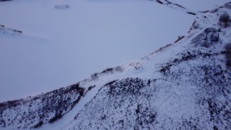 Foto-Reveladora-De-Las-Praderas-De-Invierno-Y-El-Río-De-Montaña-En-Calgary