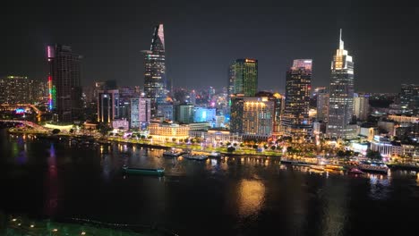 ho chi minh city skyline at night