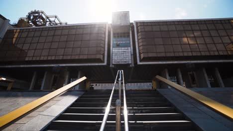 exterior of a government building with steps