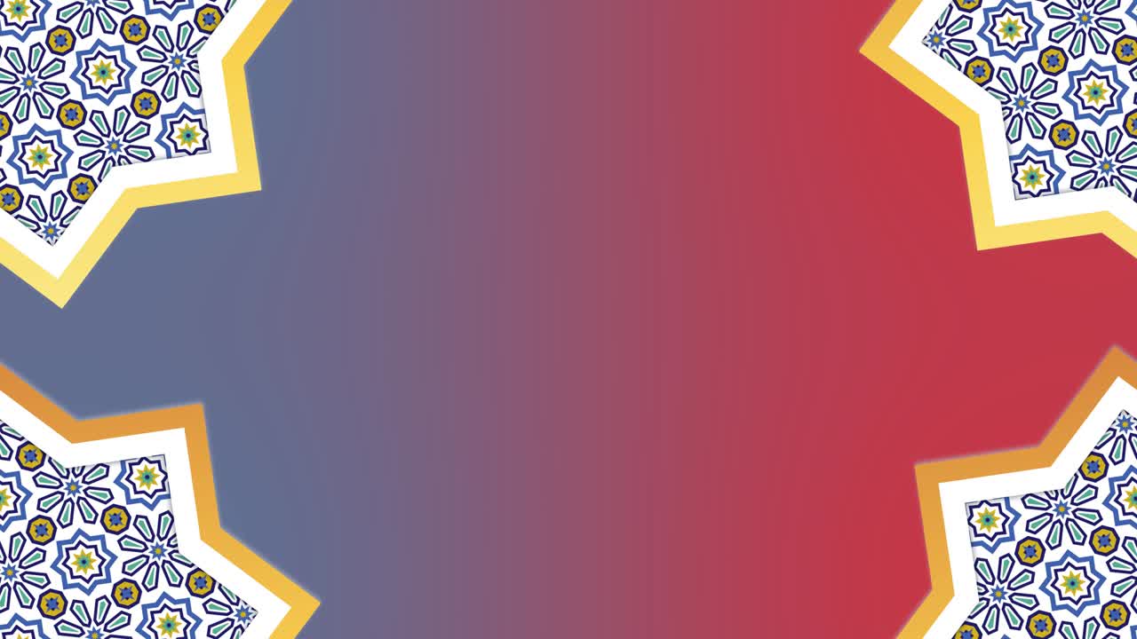 ramadán fondo islámico - 4k ramadán islámico - formas geométricas - (loopable) - mosaico - forma de estrella