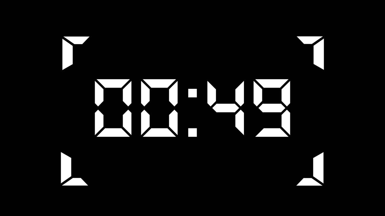 Digital Countdown Timer Display