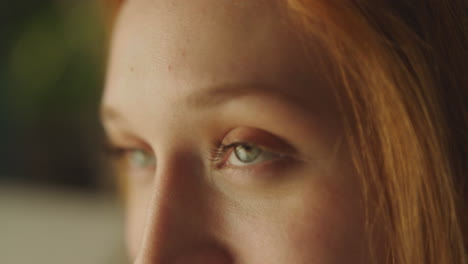 close-up of young woman smiling